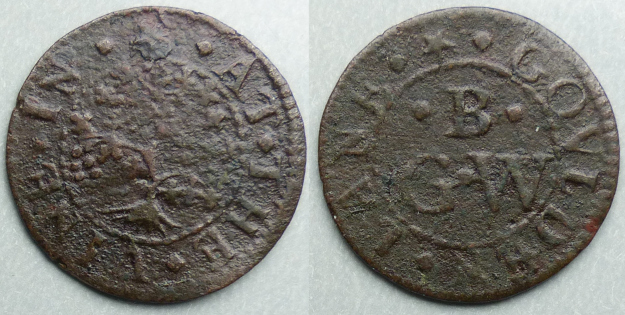 Golden Lane, G B (W) AT THE VINE farthing